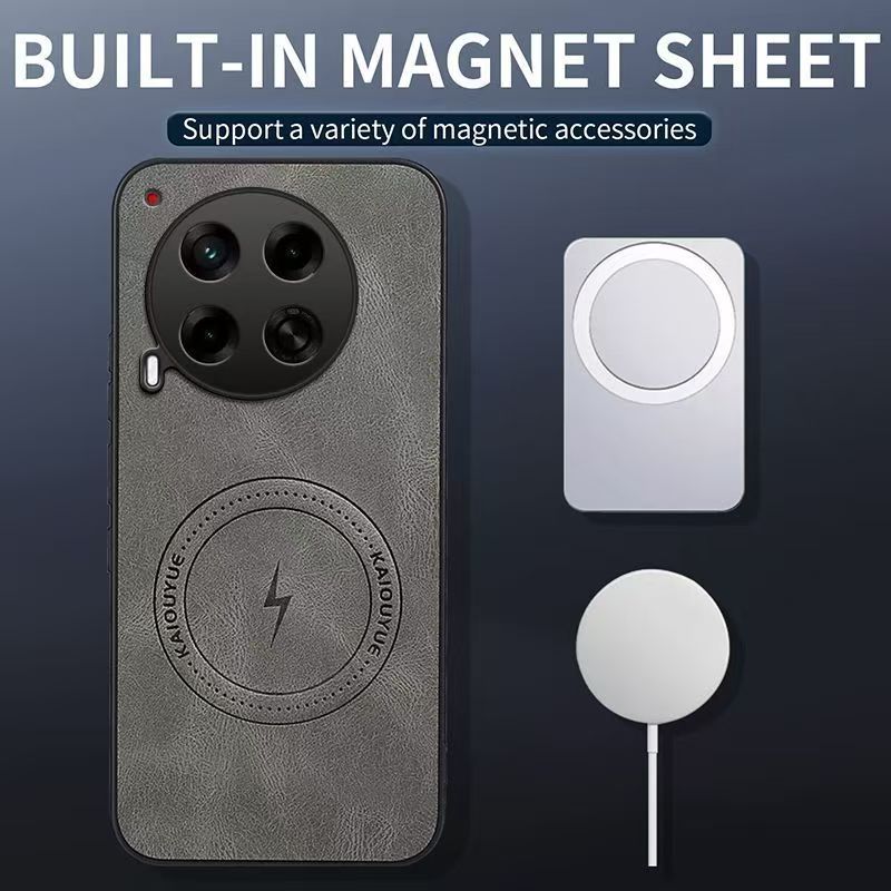Luxury Business Phone Case for Tecno Camon 30 4G, Magnetic Leather All-inclusive Back Cover