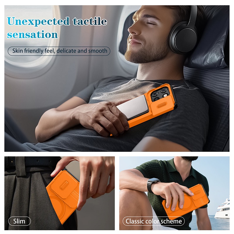 Luxury Slide Camera Lens Case for Motorola Moto G Stylus 5G 2025, with Camera Protective Cover & Kickstand, Shock-Absorbing Double-Layer Phone Case