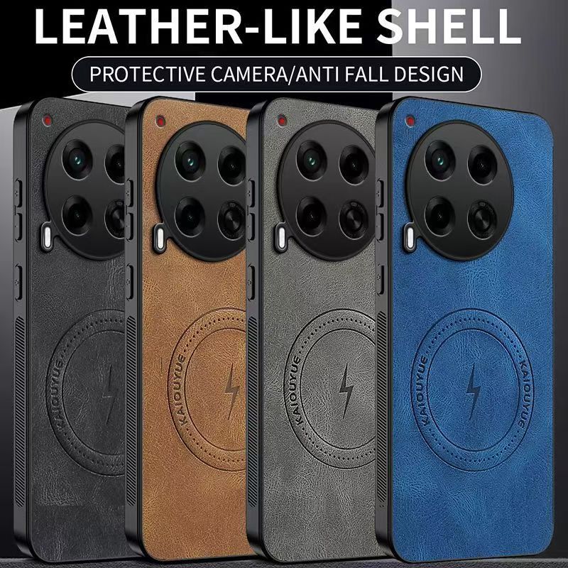 Luxury Business Phone Case for Tecno Camon 30 4G, Magnetic Leather All-inclusive Back Cover
