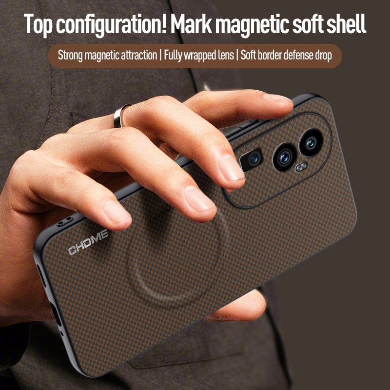Luxury Business Phone Case for OPPO Reno 10 Pro+/Plus 5G, Magnetic Leather All-inclusive Back Cover