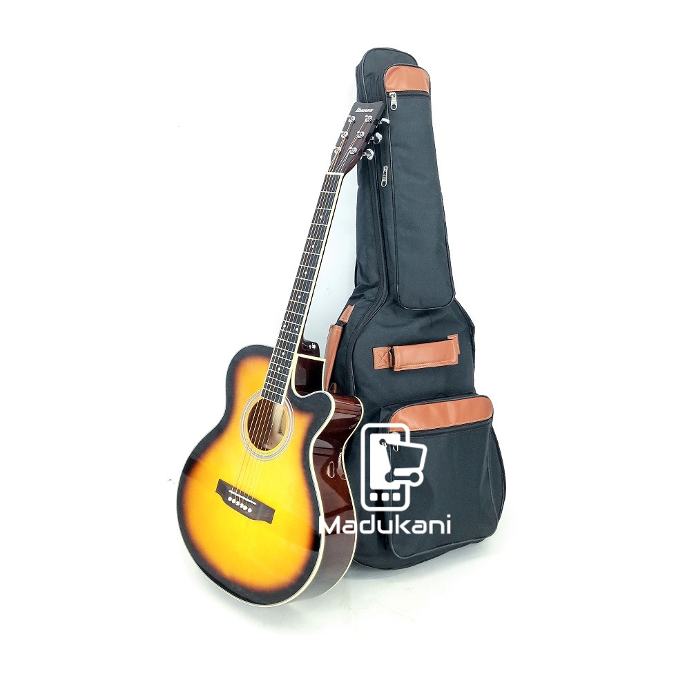 Generic 40 Inch Ibanez Acoustic Guitar with Padded Gig Bag