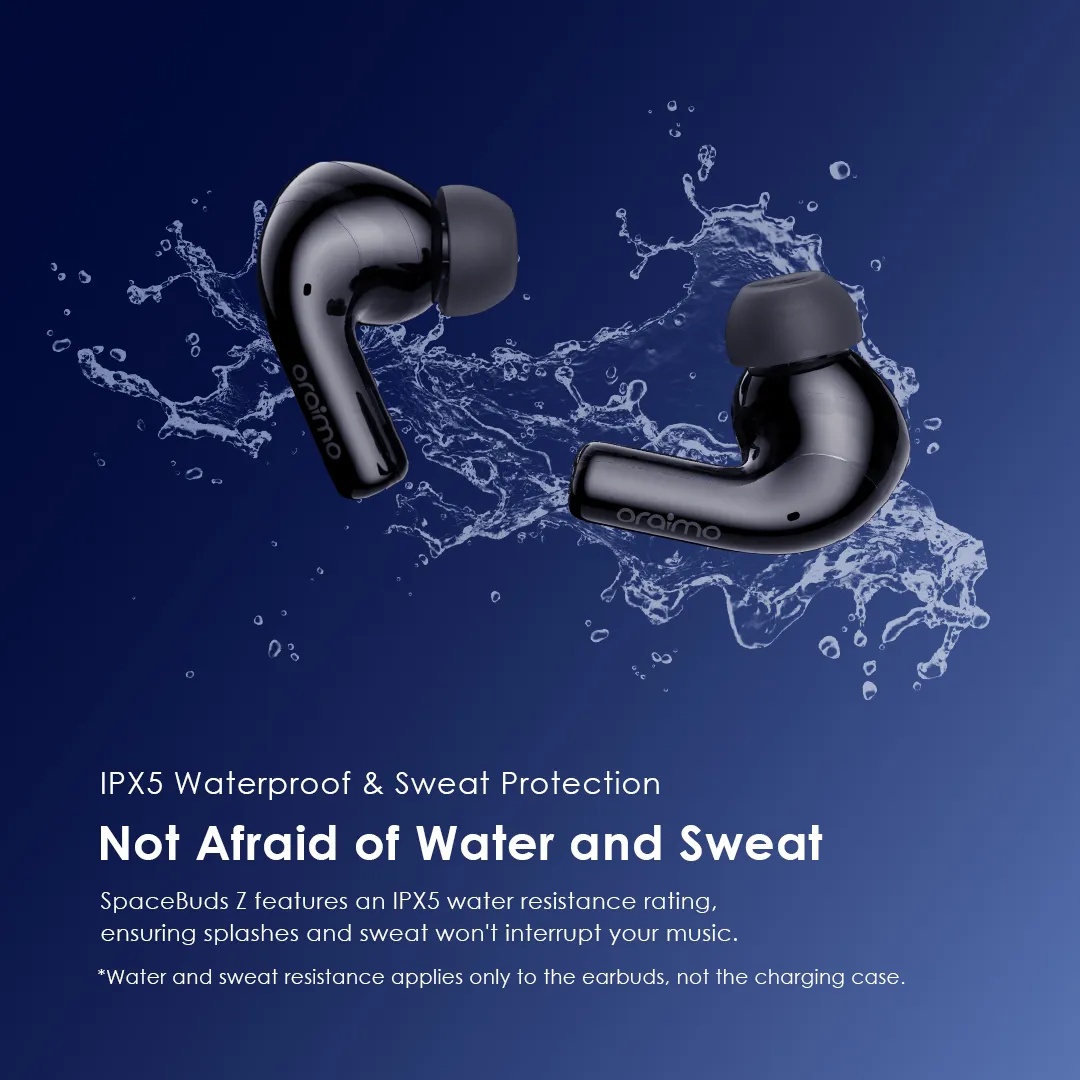 DISCOUNT DEALS!! oraimo SpaceBuds Z ANC True Wireless Earbuds:| 38-Hr Long Playtime | Dual-device Connectivity | Sound360 Spatial Audio | IPX5 Waterproof | Active Noise Cancellation | HavyBass Sound |