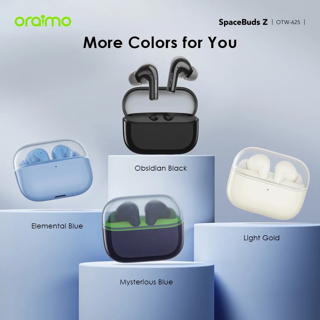 DISCOUNT DEALS!! oraimo SpaceBuds Z ANC True Wireless Earbuds:| 38-Hr Long Playtime | Dual-device Connectivity | Sound360 Spatial Audio | IPX5 Waterproof | Active Noise Cancellation | HavyBass Sound |