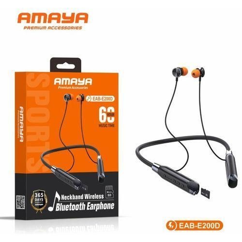 DISCOUNT DEALS!! Amaya EAB-E200D WIRELESS NECKBAND:| Immersive Sound | Noise Cancellation | 60-Hr Playtime | Built-In TF/MicroSD Card | Magnetic Earbuds | Water Resistant | Wireless Earphones