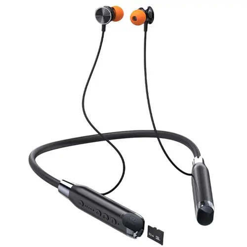 DISCOUNT DEALS!! Amaya EAB-E200D WIRELESS NECKBAND:| Immersive Sound | Noise Cancellation | 60-Hr Playtime | Built-In TF/MicroSD Card | Magnetic Earbuds | Water Resistant | Wireless Earphones