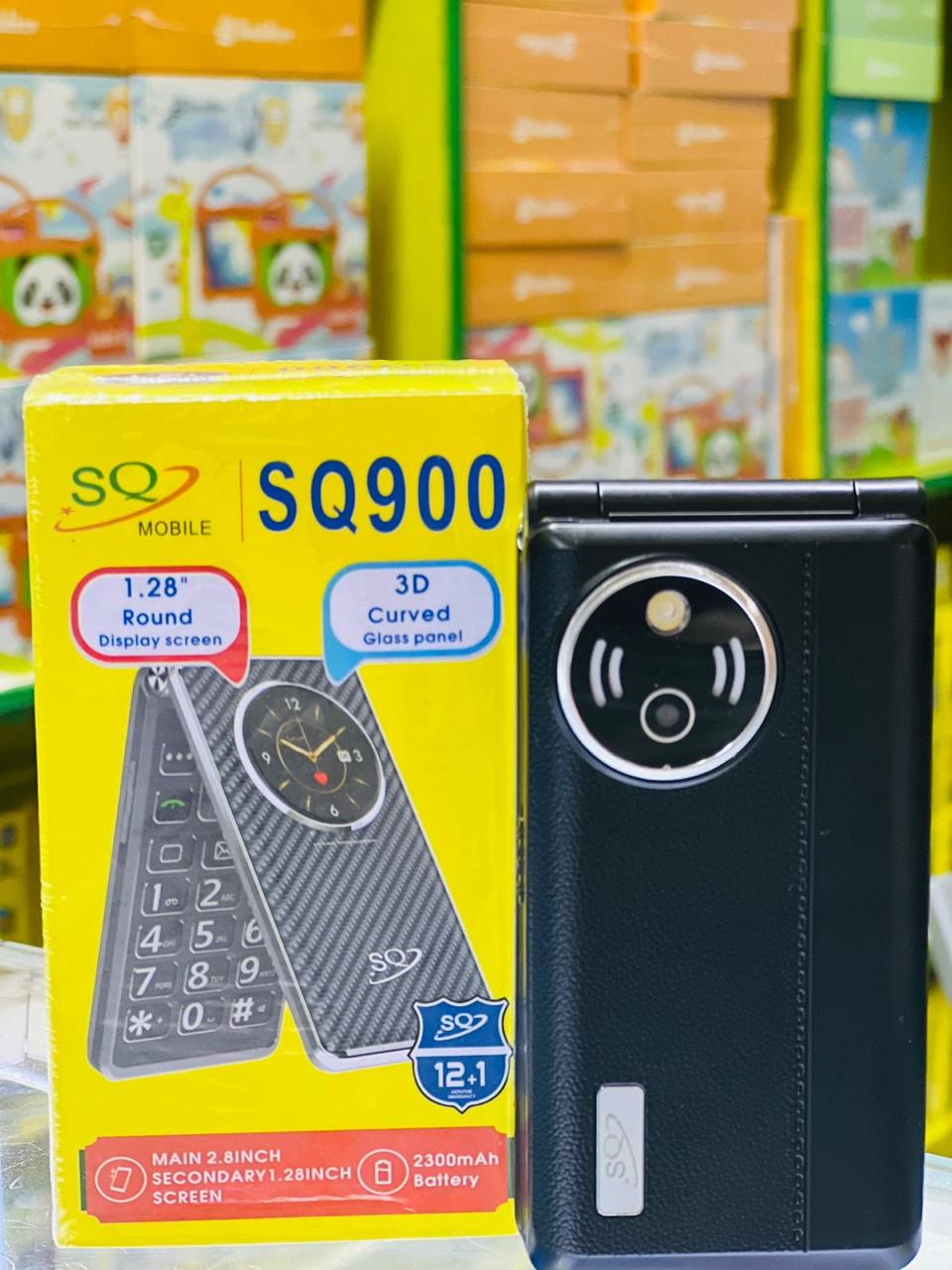 DISCOUNT DEALS!! SQ 900 FLIP PHONE: 2.8" QVGA Main Screen & 1.28" Round Display | 32MB RAM+32MB Storage | 2300mAh Battery | Dual SIM | Bluetooth | LED Torch | 0.3MP Camera |FM Radio | MP3/MP4 |Kabambe
