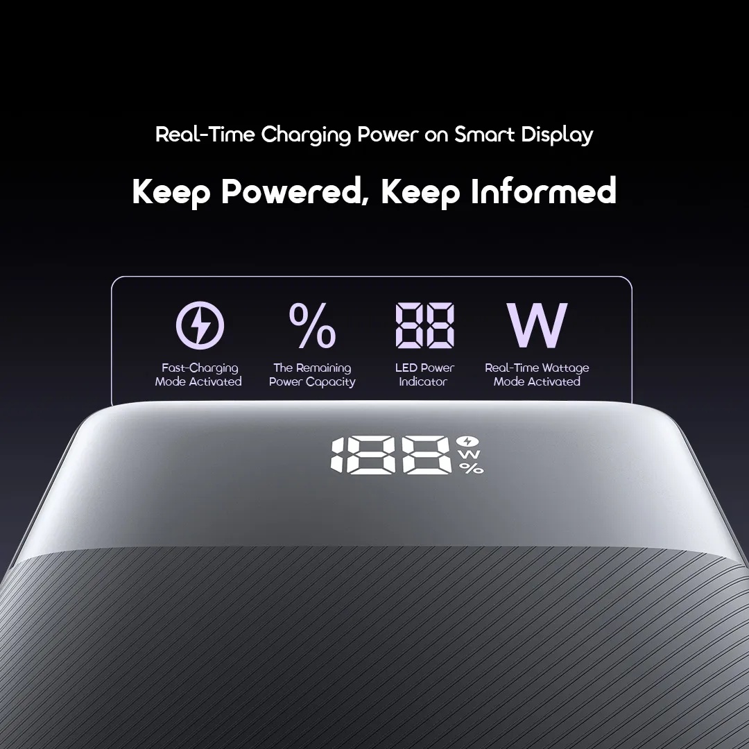 FLASH SALE!! Oraimo PowerNova Q21 Power Bank: | 10000mah/ 20000mAh/30000mah/40000mah/ | 22.5W 2-Way Recharging | 3-Device Charging | USB-A/Type-C Ports | LED Digital Display