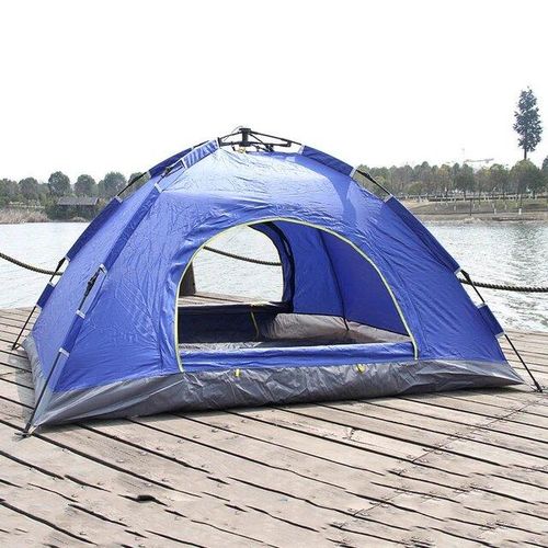Instant Pop Up Camping Tent Waterproof Dome – Automatic Easy Setup Outdoor Travel Tent for 2–4 Persons Hiking Beach Festival Shelter