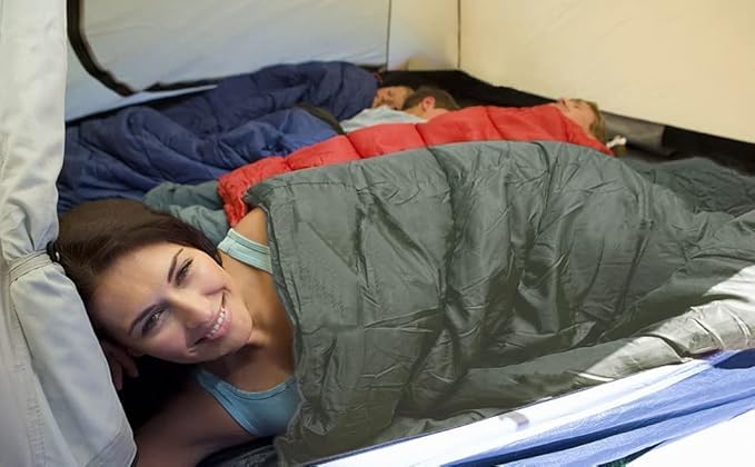 Quality Camping Sleeping Bag for Adults and Kids Outdoor Lightweight Portable Sleeping Bag for Hiking Travel Cold Weather Camping Gear