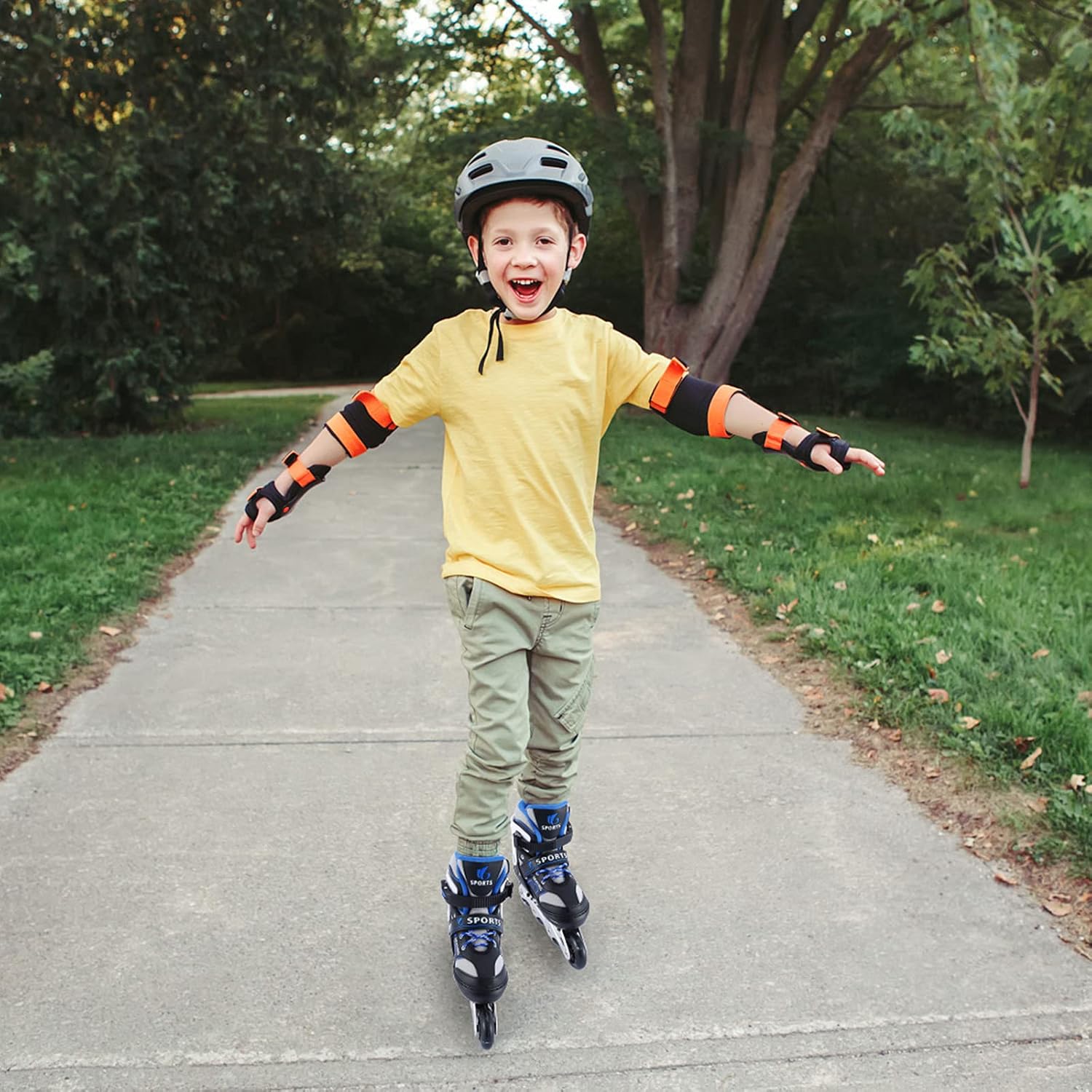 Adjustable Inline Skates for Kids Pink – Roller Skating Shoes with Size Adjustment Durable Wheels Beginner Outdoor Skating