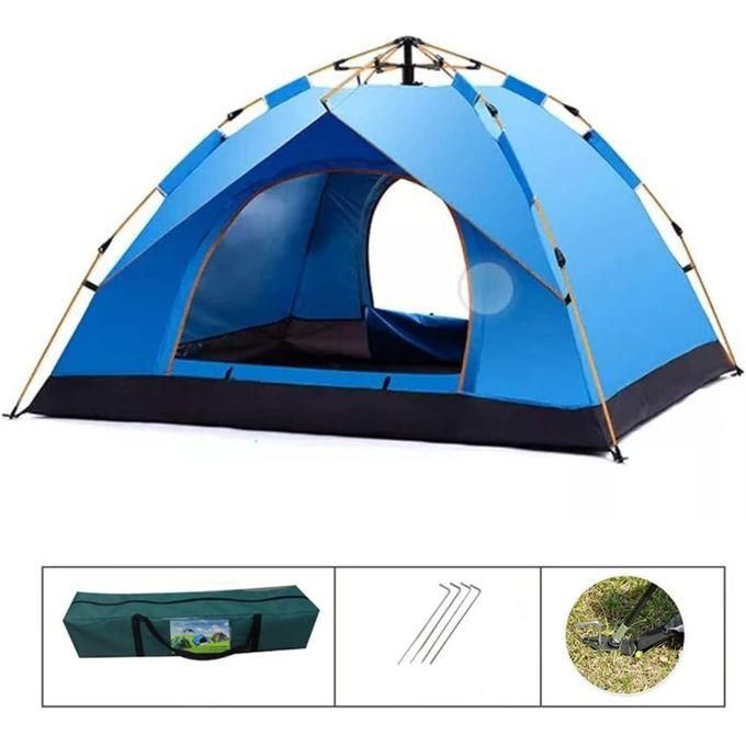 Instant Pop Up Camping Tent Waterproof Dome – Automatic Easy Setup Outdoor Travel Tent for 2–4 Persons Hiking Beach Festival Shelter