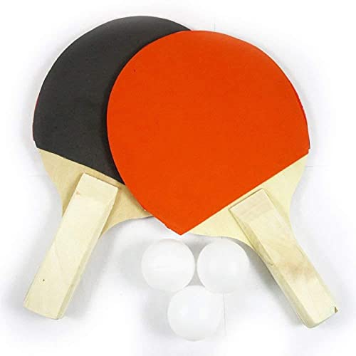 Table Tennis Set 2 Bats with Balls Complete Ping Pong Racket Kit for Training Indoor Outdoor Play Beginners Practice Set