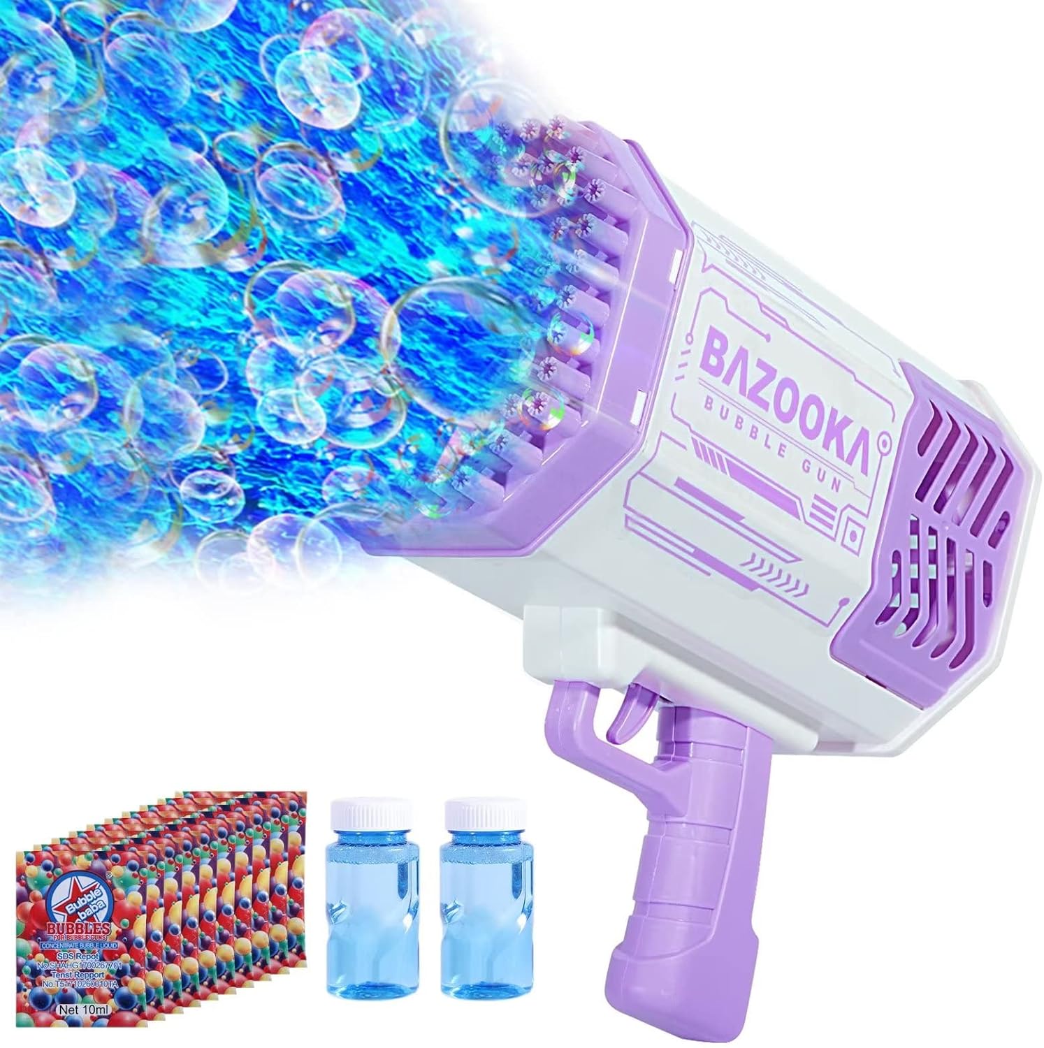 Bazooka Bubble Gun 69 Holes Large Bubble Blaster – Automatic Bubble Machine Toy for Kids with High Output Outdoor Fun Toy