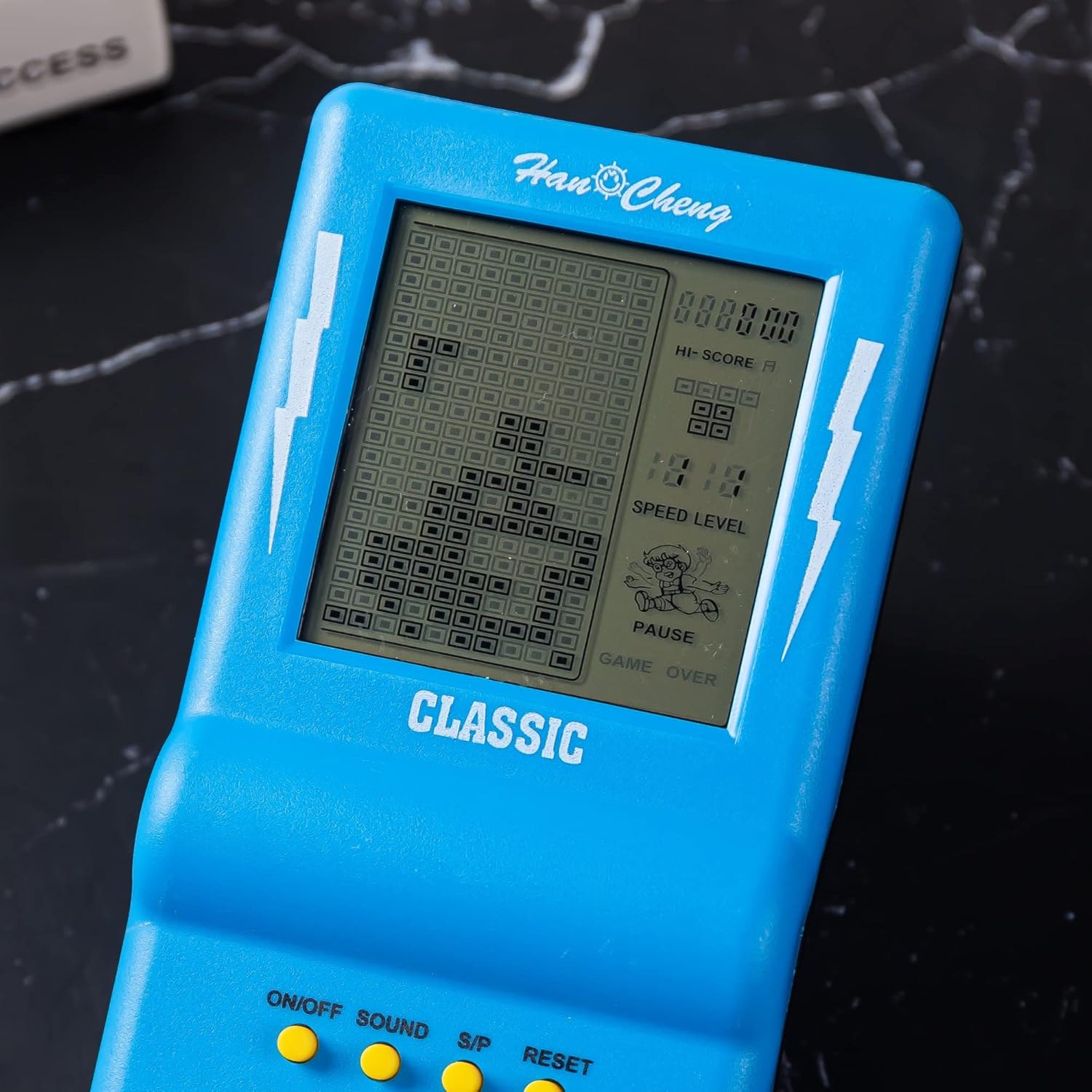 Classic Brick Game Console Handheld Retro Gaming Device Portable LCD Video Game Tetris Style Puzzle Game for Kids & Adults