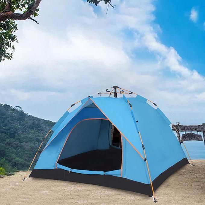 Instant Pop Up Camping Tent Waterproof Dome – Automatic Easy Setup Outdoor Travel Tent for 2–4 Persons Hiking Beach Festival Shelter