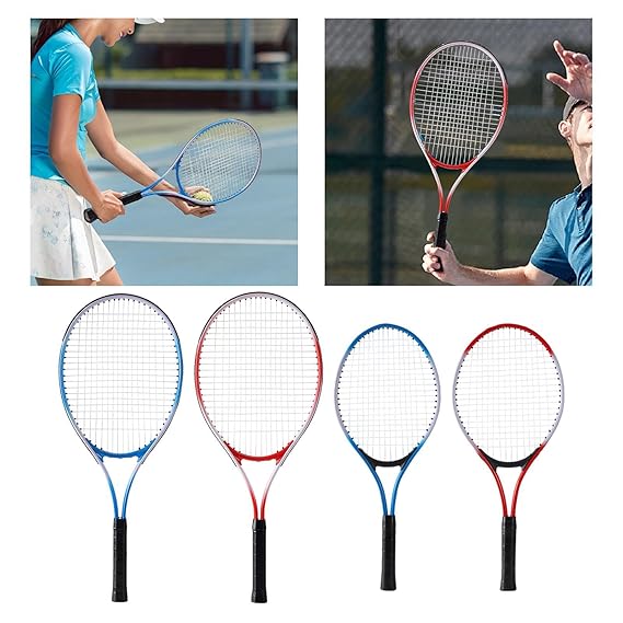 Lawn Tennis Rackets Set with Balls – Durable Tennis Training & Recreational Kit for Kids, Beginners & Outdoor Sports Play