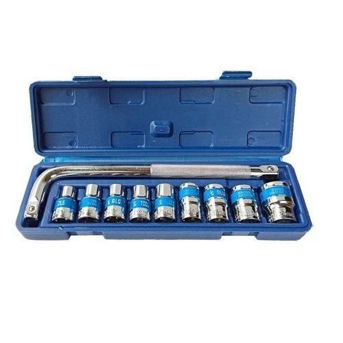 MLG Tool Box Spanner & Socket Wrench Set – Heavy Duty Mechanical Repair Kit for Car, Home DIY & Workshop Use with Storage Case
