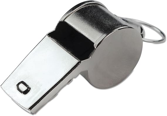Metal Sports Security Whistle – Stainless Steel Loud Sound Referee & Emergency Whistle for Coaching, Training, Security & Outdoor Use
