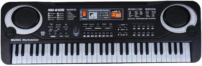 61 Keys Electronic Keyboard Piano Music Learning Instrument With Microphone For Kids Beginners
