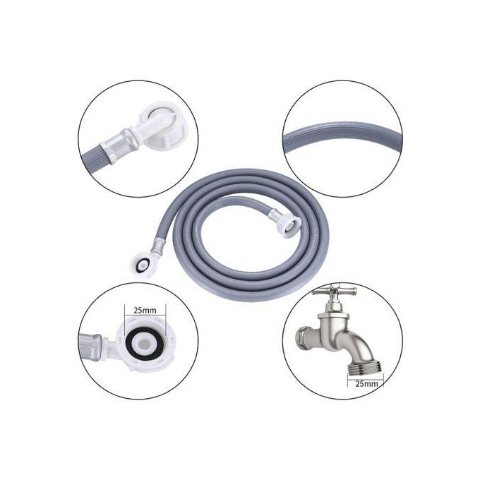 Washing Machine Water Inlet Extension Hose Pipe – Durable Flexible Connector Hose for Hot & Cold Water Supply Universal Fit