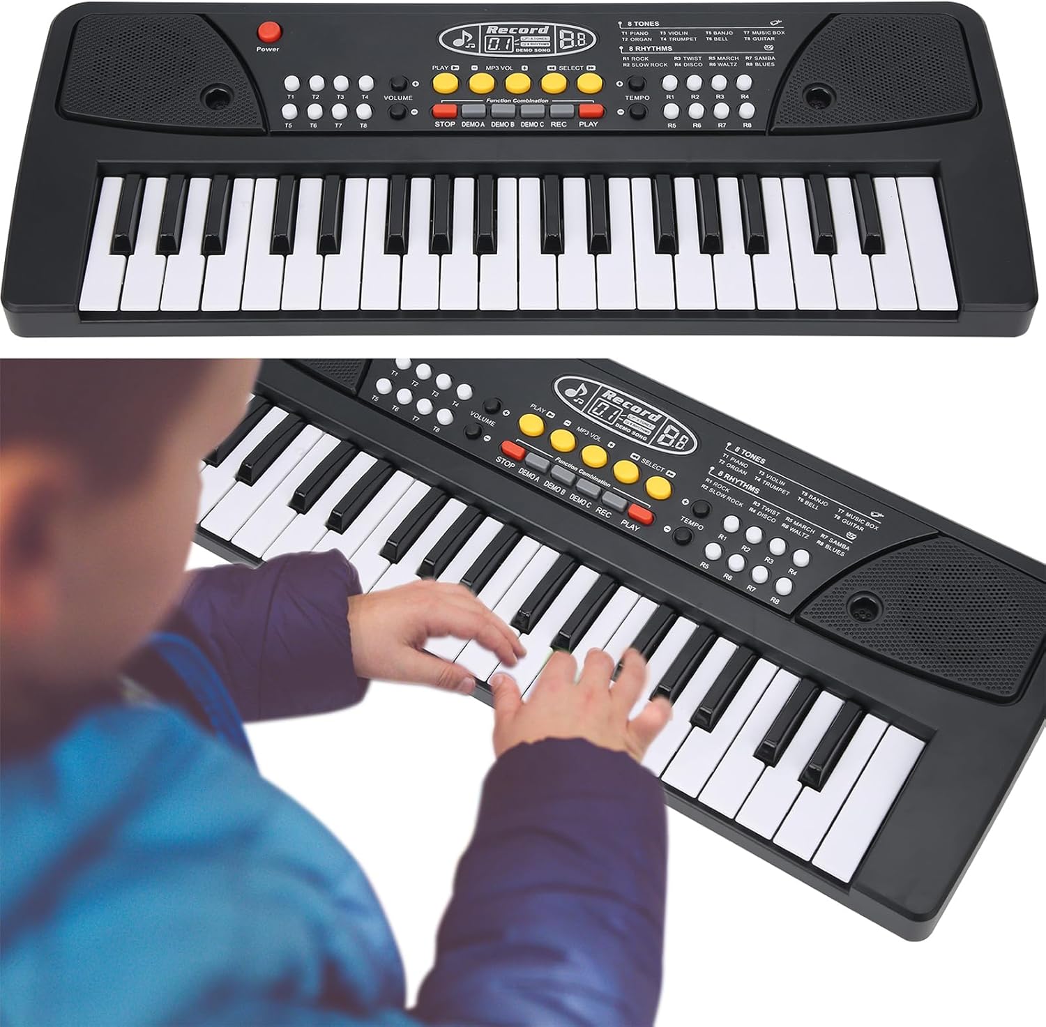 37 Keys Electronic Keyboard Piano Music Learning Instrument For Kids Beginners