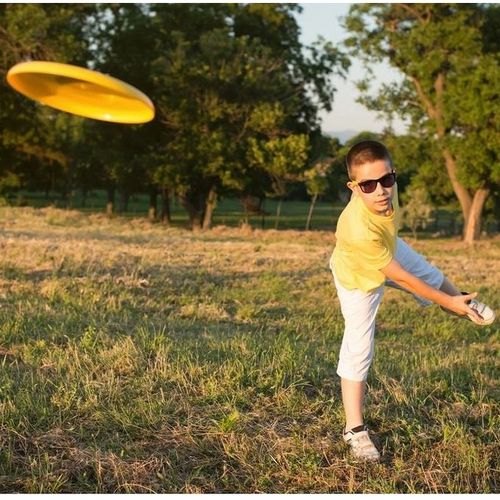 10" Sports Flying Disc Frisbee – Multicolor Indoor & Outdoor Throw Disc Toy for Kids & Adults Beach Park Game Fun