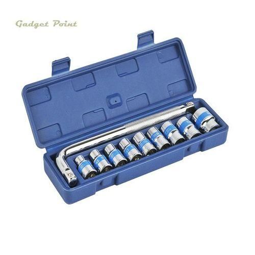 MLG Tool Box Spanner & Socket Wrench Set – Heavy Duty Mechanical Repair Kit for Car, Home DIY & Workshop Use with Storage Case