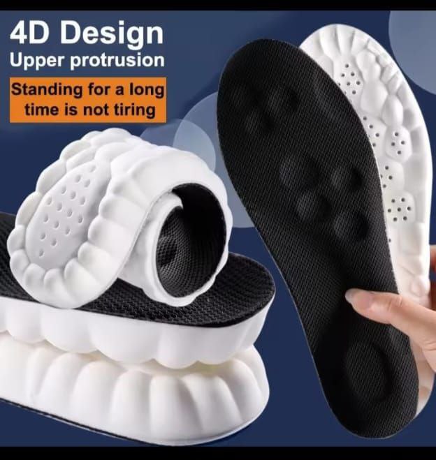 Original Latex Sports Insoles – Thick Orthopedic Cushion Inserts with Breathable Arch Support, Shock Absorption & Deodorant Properties for Running, Hiking & Daily Wear (Unisex, Trim-to-Fit Sizes)
