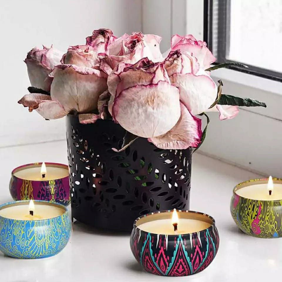 Scented candles for home, Long lasting, Scented, Soy wax, Holiday candle, Aromatherapy, Stress relief, Gifts for women, aromatherapy luxury fragrance, dried flowers scented candle fragrance lasting 12