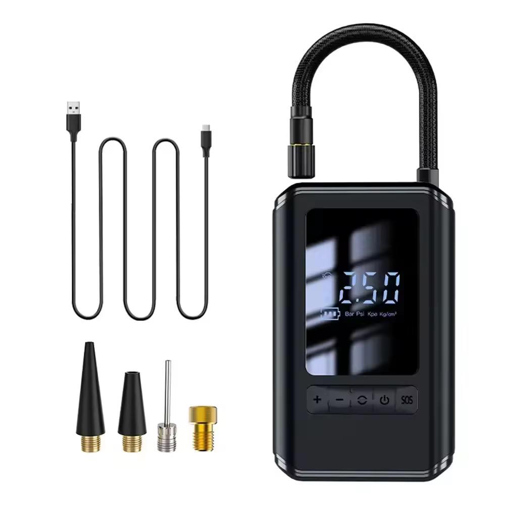 High quality Car Mounted Inflation Pump Portable Mini Self-propelled Electric Tire Inflator Air Pump Handheld Wireless Charging
