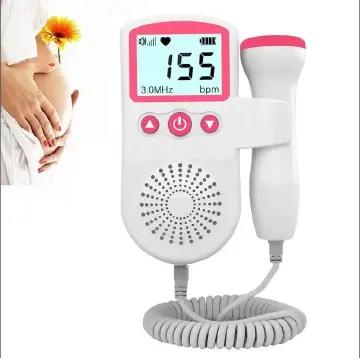 High quality Portable Fetal Doppler Machine for Pregnancy - Accurate Baby Heart Rate Monitor Baby Heart Beat Detector Backlight LCD Probe