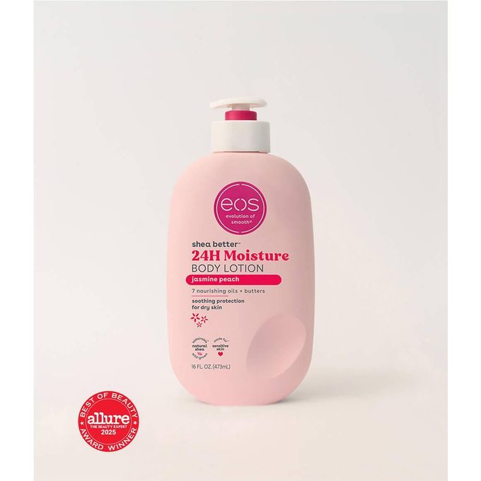Eos Shea Better Jasmine Peach Body Lotion - 24H Moisture Body Lotion