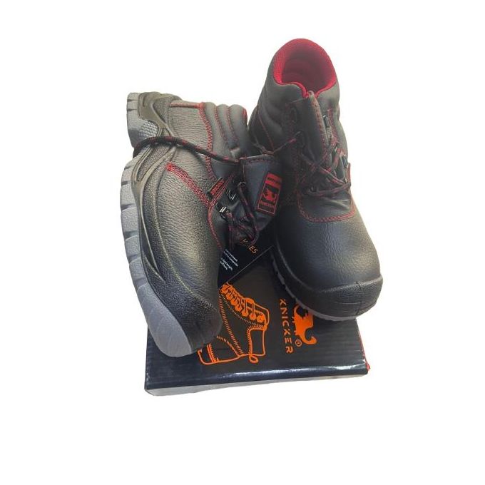 🔥 Leather Knicker Industrial Safety Boots – Steel Toe Protective Work Shoes, Anti-Slip Construction Footwear, Heavy Duty Safety Boots for Men & Women, Durable Industrial Work Shoes with All-Day Comfo