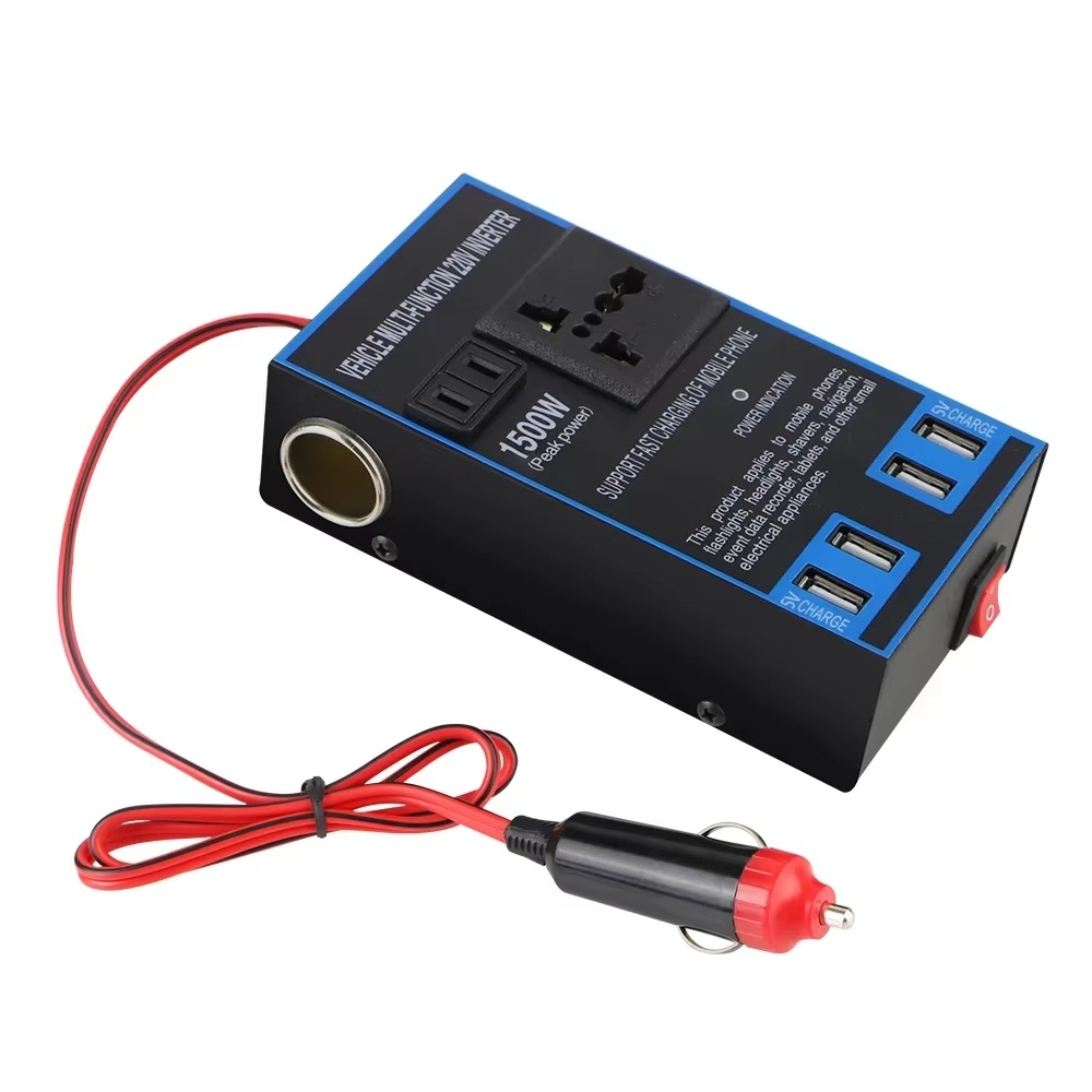 DC 12V to AC 110V 24V to AC 220V Quick Charging Car Inverter Cigar Lighter Socket USB Chargers Sockets Power Adapter Converter