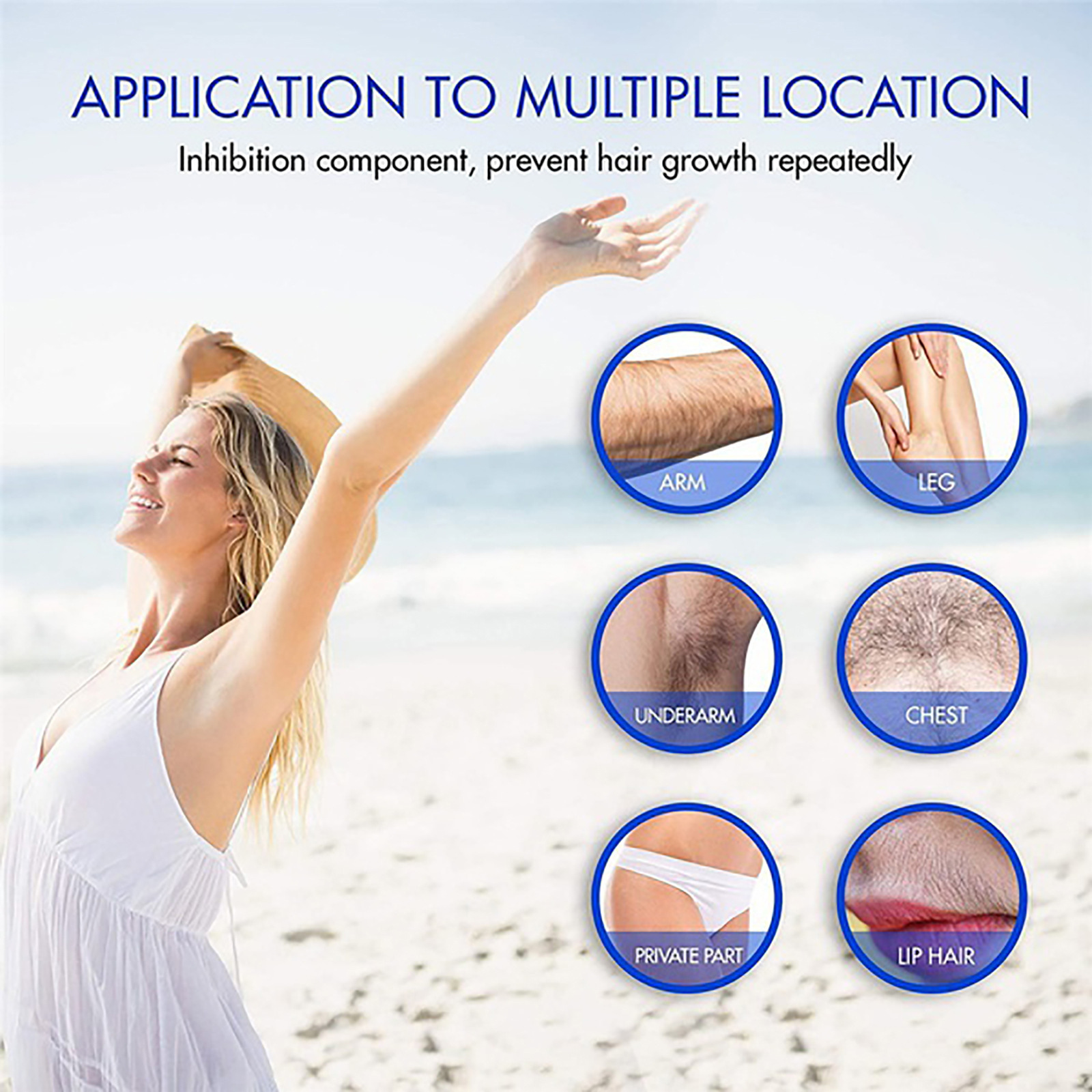 50ml Hair Removal Spray Permanant Inhibitor Armpit Legs Arms Painless Beard Bikini Intimate Facial Hair Removal for Man Women