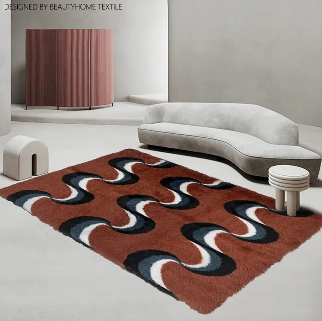 New Classic Thick Carpet For Living Room Plush Rugs Children Bed Room Fluffy Floor Carpets Home Decor Rugs Velvet Mat Size: 5*8