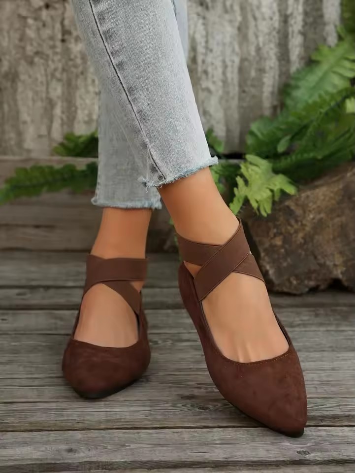 Black New Women's Flat Shoes Fashion Lightweight Shoes Women's Elegant Ballet Shoes Soft Outdoor Casual Women's Shoes Size 36-43