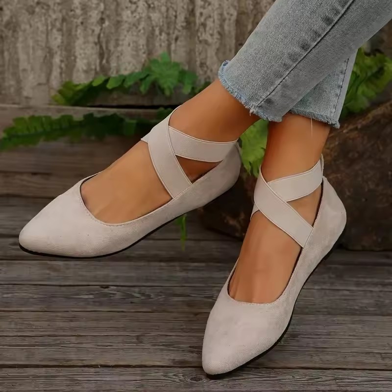 Black New Women's Flat Shoes Fashion Lightweight Shoes Women's Elegant Ballet Shoes Soft Outdoor Casual Women's Shoes Size 36-43