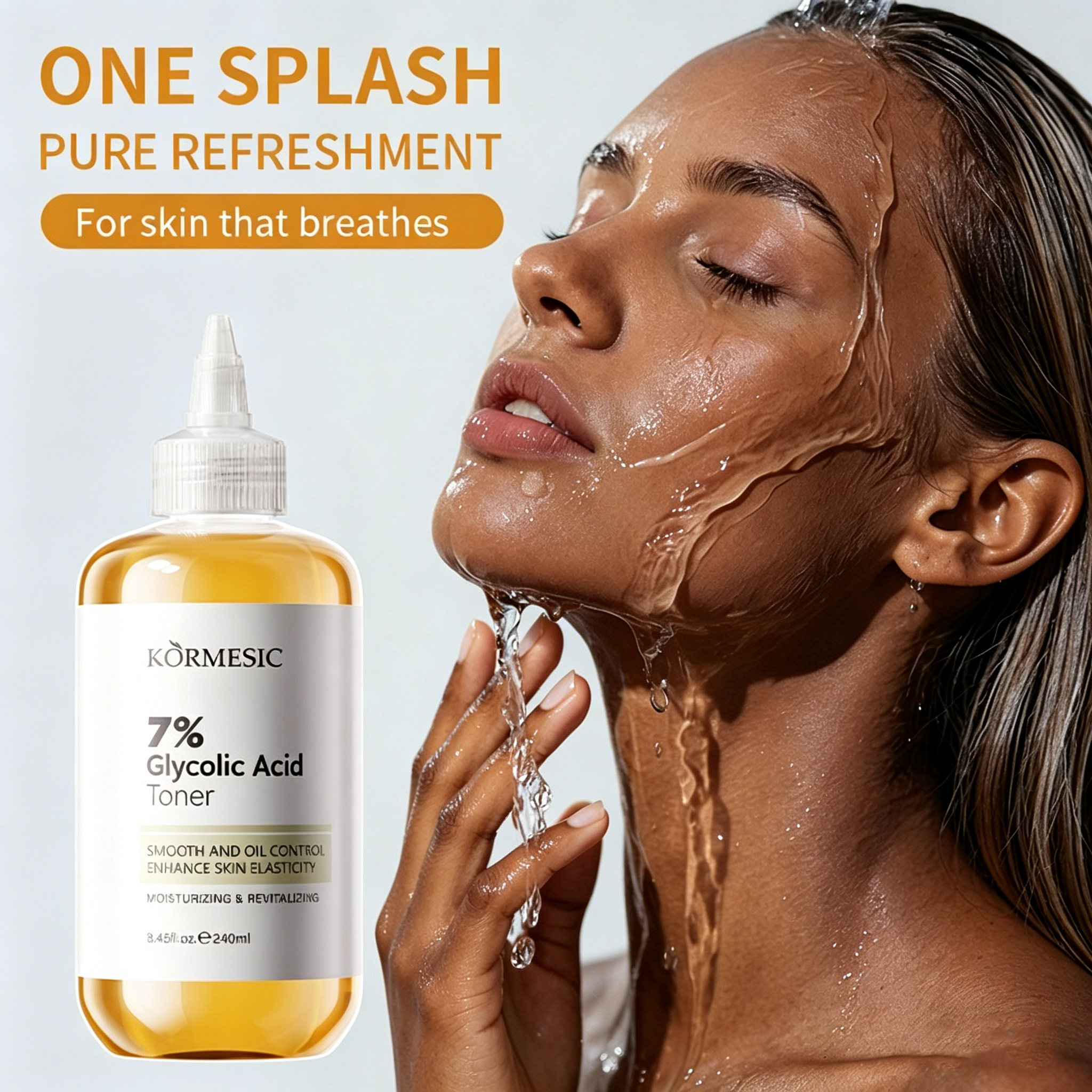 KORMESIC 7% Ethyl Acetate Astringent Toner Niacinamide Exfoliating and renewing Oil control and purifying Moisturizing and repairing Purifying pores