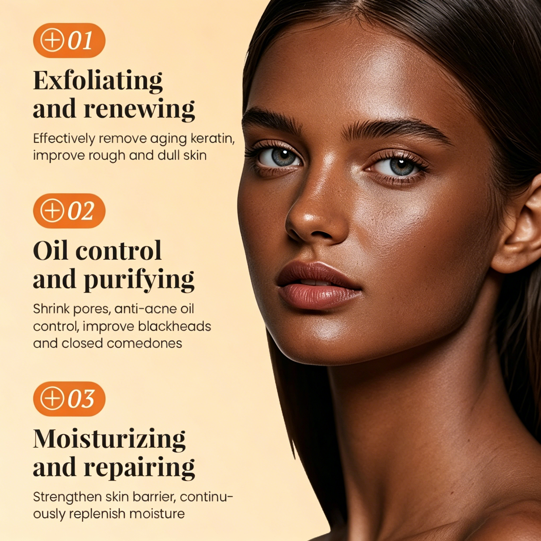 KORMESIC 7% Ethyl Acetate Astringent Toner Niacinamide Exfoliating and renewing Oil control and purifying Moisturizing and repairing Purifying pores
