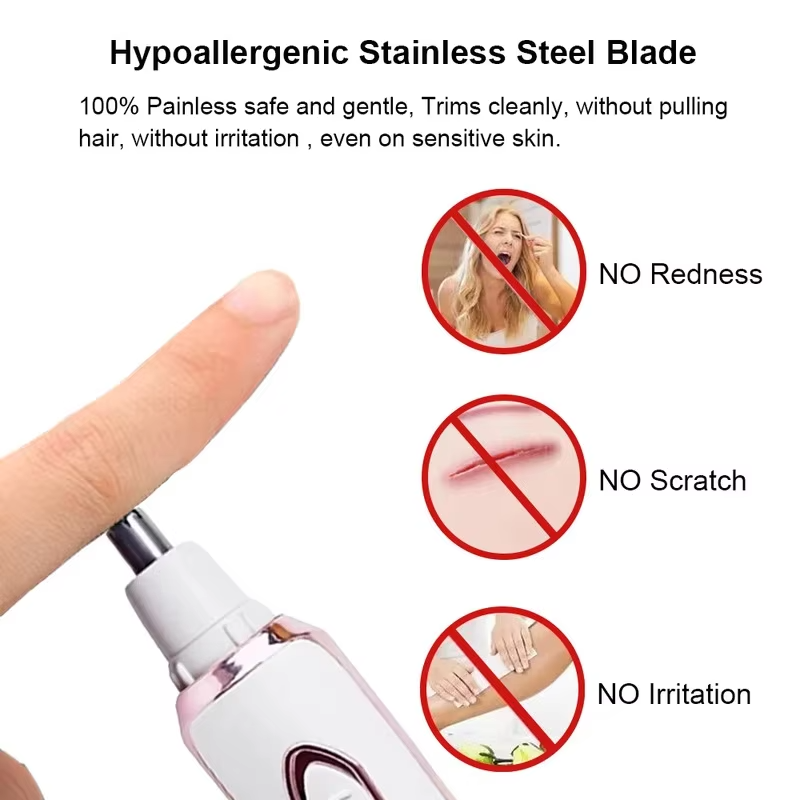 4-in-1 Women Electric Shaver Epilator, USB Rechargeable Painless Cordless Hair Remover, Electric Trimmer Razor for Face, Leg, Bikini, Armpit & Full Body Hair Removal