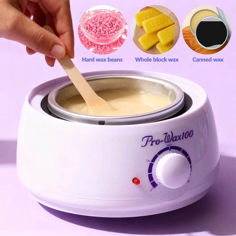 500CC Electric Wax Warmer Heater with Adjustable Temperature, Professional Hair Removal Wax Melting Machine for Paraffin Wax Beans, Salon-Quality Depilatory Tool for Home Use