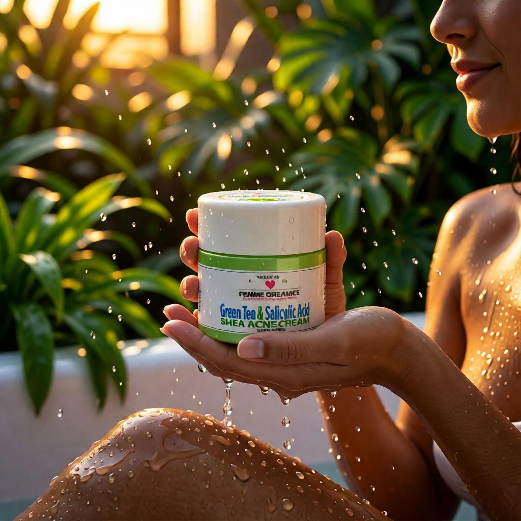 Femme Organics Green Tea & Salicylic Acid Shea Acne Cream
