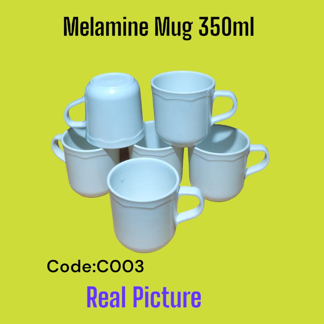 🏆 Best Value 🏆 6pcs 350ml Melamine Mugs Set – Durable Lightweight Unbreakable Coffee & Tea Cups for Home & Office Use