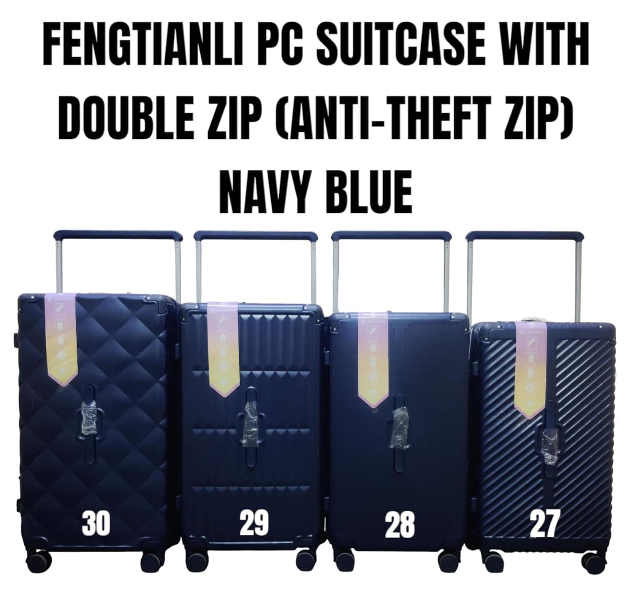 ✨ Special Offer | Fengtianli 27-Inch Premium PC Suitcase | Heavy-Duty Double Anti-Theft Zip Trolley | Unique & Classy Professional Travel Resource ✅