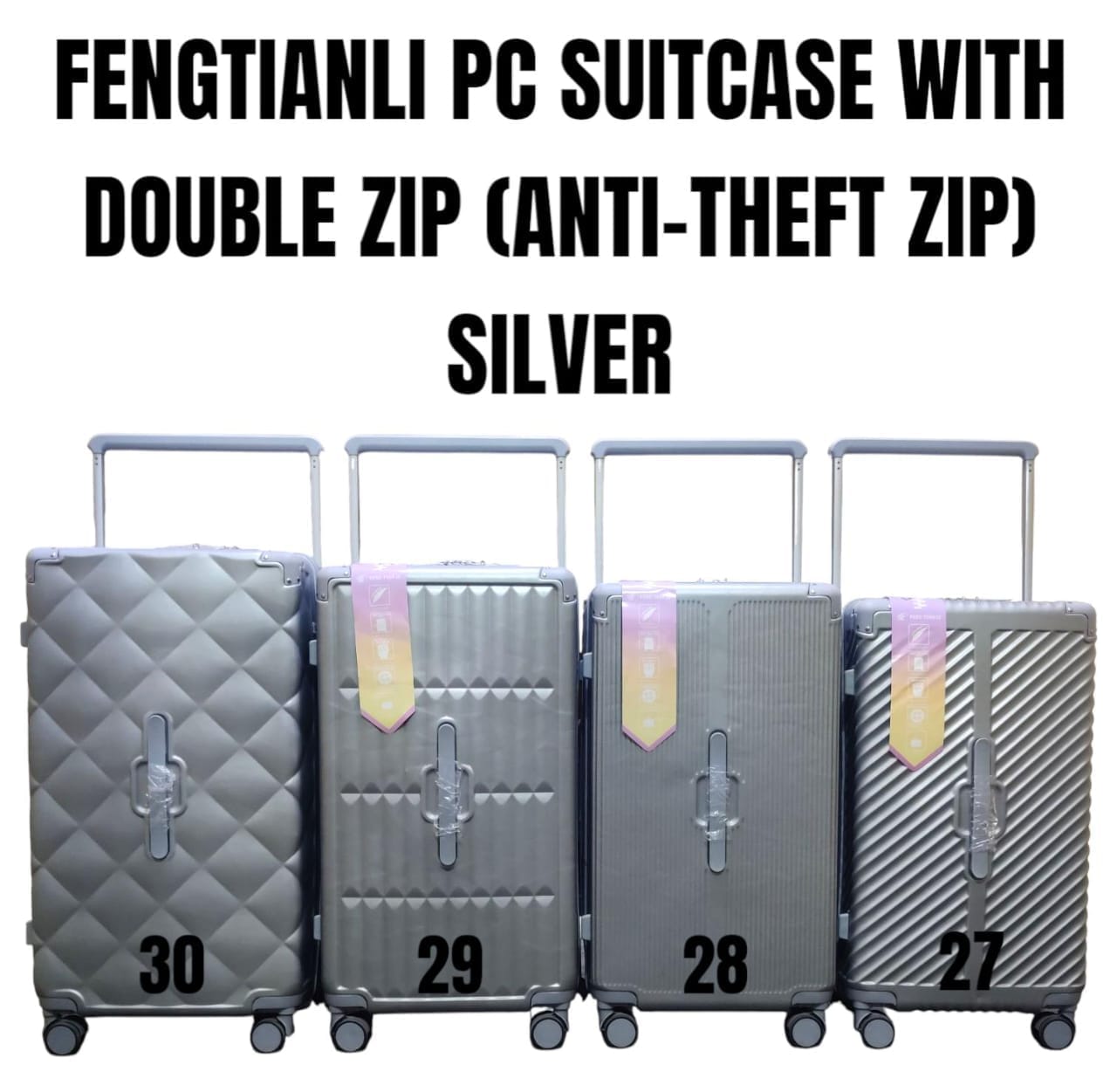 ✨ Special Offer | Fengtianli 27-Inch Premium PC Suitcase | Heavy-Duty Double Anti-Theft Zip Trolley | Unique & Classy Professional Travel Resource ✅