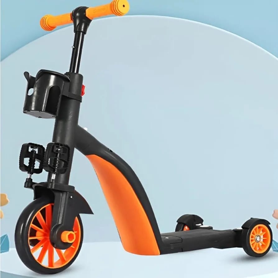 🎯 Limited Time Offer 🎯 3-in-1 Kids Scooter & Balance Bike, Adjustable Toddler Ride-On with Stable Wheels, Durable Frame & Safe Design for Ages 2+
