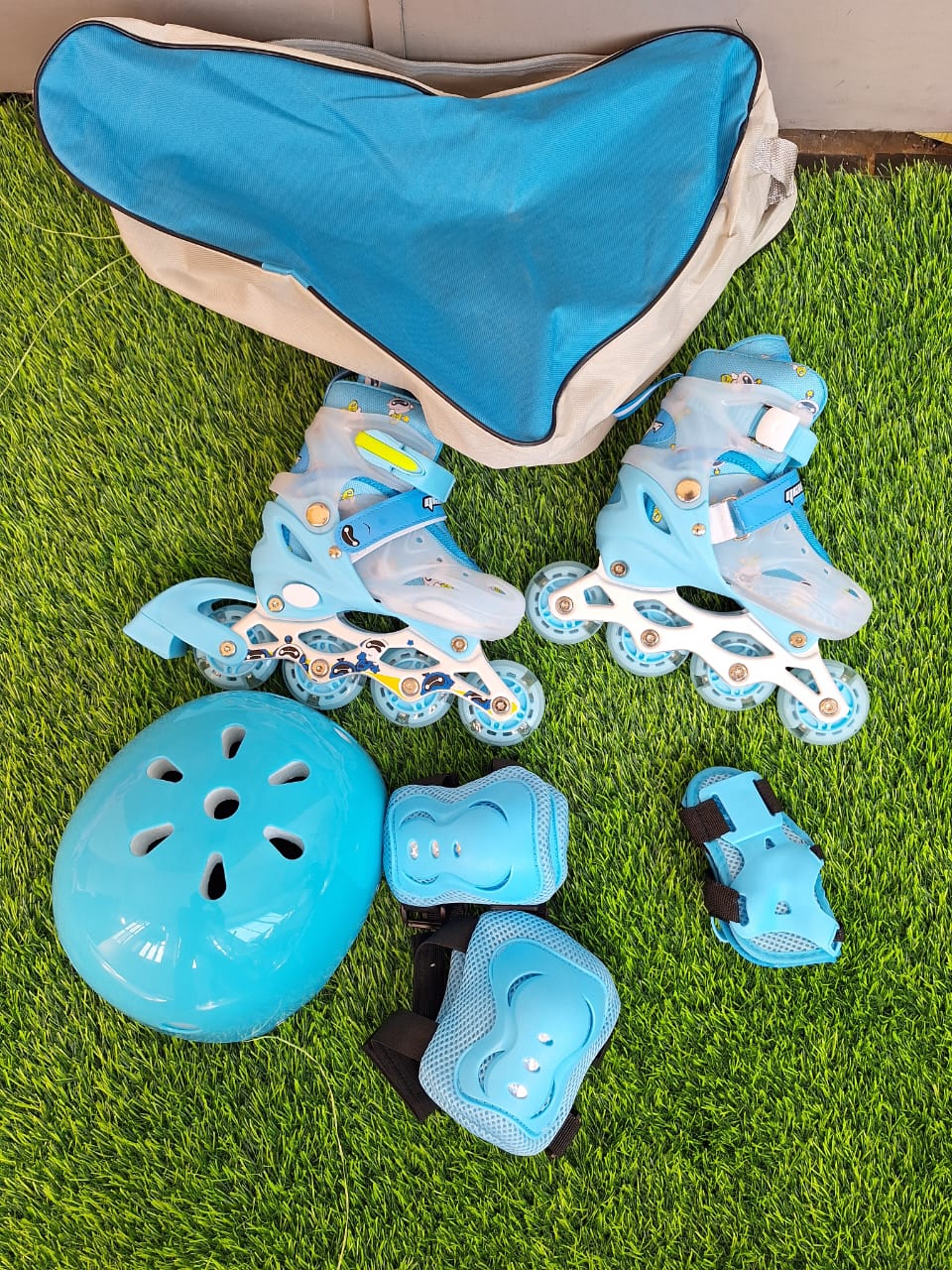 🛒 Best Price Offer 🛒 Adjustable Inline Skates Full Set – Kids & Teens Roller Skates (Sizes 31–34, 35–38, 39–42) Outdoor Skate Shoes