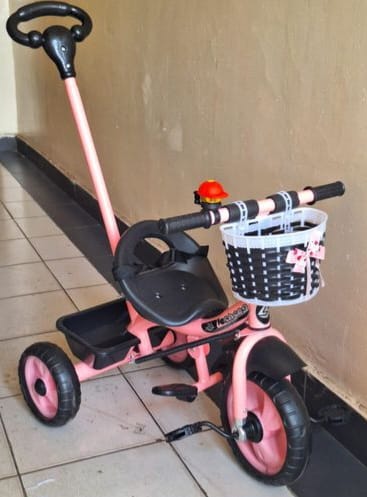 🎁 BONUS OFFER 🎁 - A 1 pc Executive kids Tricycle with push handle at affordable price and of very high quality
