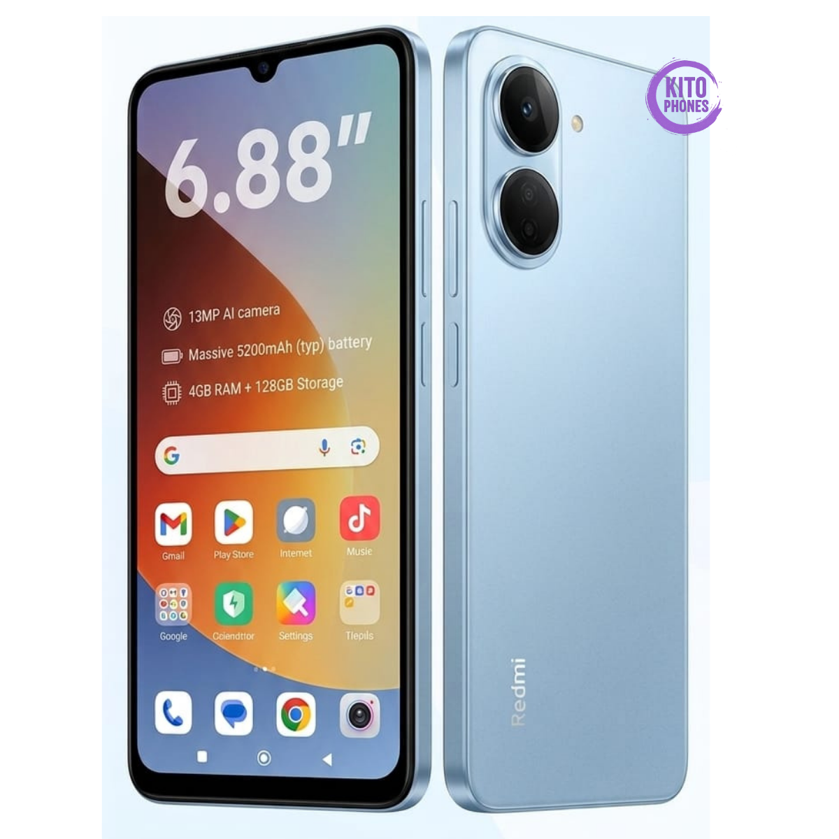 REDMI A7, 64GB ROM + 3GB RAM STORAGE, 6.88" SCREEN SIZE 13MP CAMERA +8MP SELFIE 5200mAh BATTERY 15W FAST CHARGING , ANDROID 15, IPS LCD, 120Hz, Unisoc T7250, SIDE MOUNTED FINGERPRINT SMARTPHONE